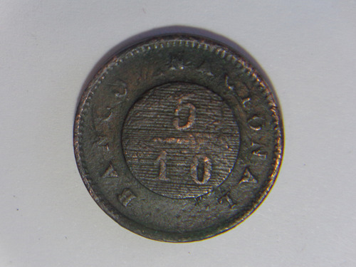 Moneda De 5/10 1827 Muy Buena
