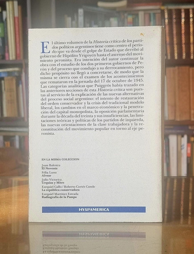 Historia Critica De Los Partidos Políticos Argentinos 3 (Usado)