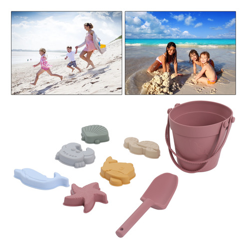 El Juego De Juguetes De Playa De Silicona Para Bebés Y Juego