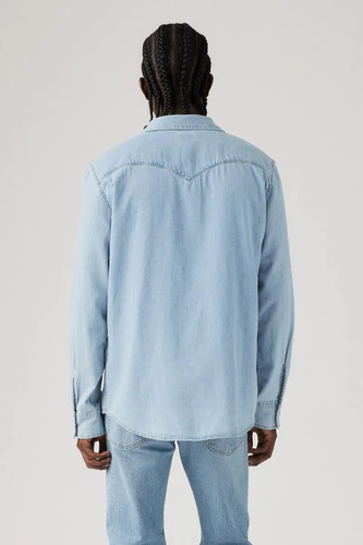 Camisa De Jean Levis Hombre Classic Western Celeste