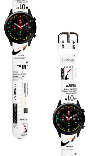 Correa Compatible Con Xiaomi Mi Watch Color Nike Air Blanco