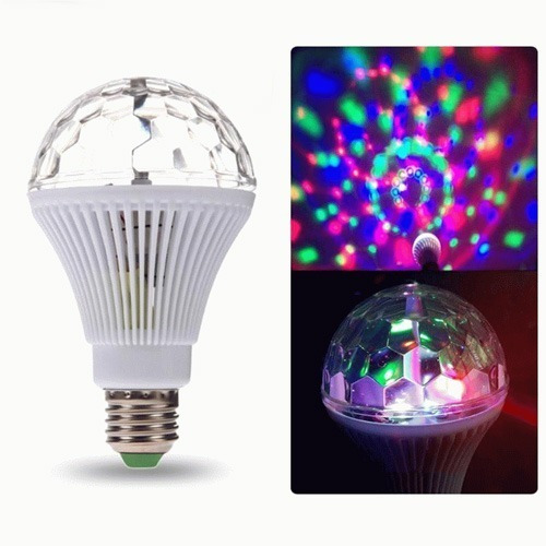 Lampara Luces Colores Discoteca Giratoria 360 Grados Nuevas