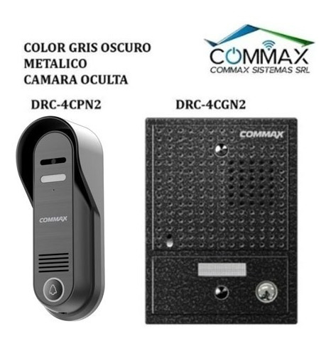 Imagen 3 de 8 de Portero Commax 1 Monitor 43k + 1 Audio + 1 Frente Antiv.