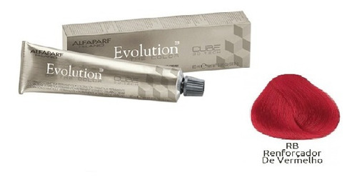 Kit 02 Tintas Evolution Rb Reforçador Vermelho Alfaparf