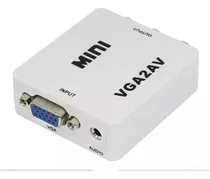 Comprar Mini Conversor Adaptador Vga Para Áudio E Vídeo Av Rca Ativo