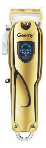 Maquina Corte Elécrica Peluquera Geemy Gm-6567 Pro Color Dorado