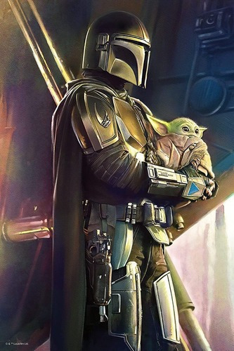 Imagen 2 de 5 de Puzzle Rompecabezas Prime 3d Star Wars The Mandalorian 150 P