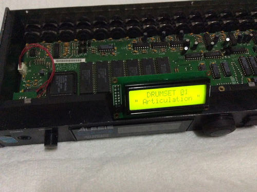 Display Lcd Modulo Alesis D4 Quadraverb Teclado Qs6 Qs7 Qs8