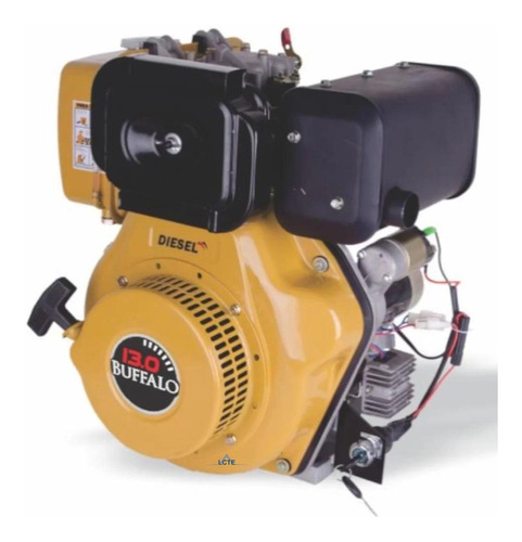 Motor À Diesel 13cv Pro 474cc 4t Partida Elétrica Buffalo Cor Amarelo