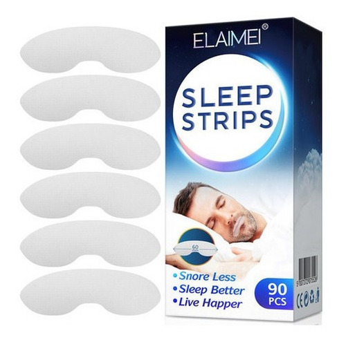 90 Unidades Elaimei Anti Ronco Sleep Strips Fita Descartable