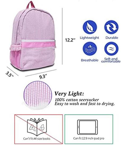Mochila Infantil C/ Diseño De Flor En Corres Ajustables-rosa