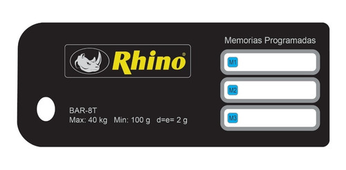 Refaccion Bascula Rhino Bar-8t Panel De Display Ref-bar8t-27