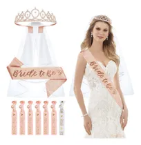 Comprar 10 Despedida Soltera Velo\u002Fkit Pulseras\u002Fbanda\u002Fdiadema Bride