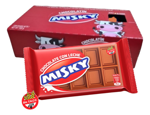 Chocolatin Misky Con Leche Arcor X20u