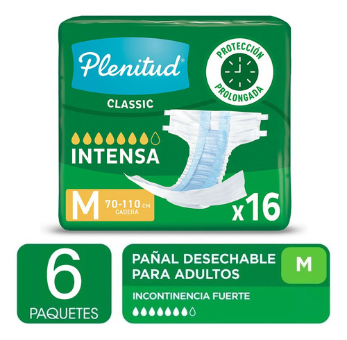 Pañales Para Adultos Descartab Plenitud Classic Pant Pack X6