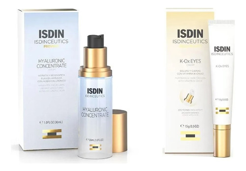 Combo Isdin Isdinceutics K-ox Eyes + Hyaluronic Concentrate