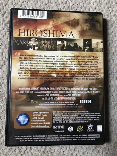 Dvd Bbc Hiroshima Documental Original Region 4 (Usado)