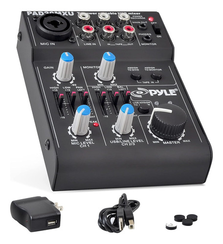 Mezclador Audio Pyle - Controlador Dj.