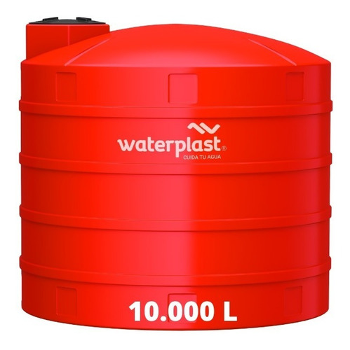 Tanque Agua  Red Incendio Tricapa Rojo Waterplast 10000l