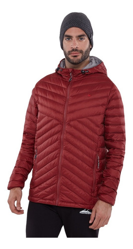 Campera De Pluma Montagne Hombre Neegan Con Capucha Duvet
