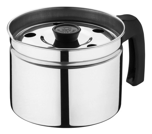 Leiteira Inox Fervedor 1,5l Tampa Não Derrama Leite Caneca