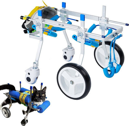 Hobeyhove Adjustable 4-wheel Dog Cart/wheelchair Small