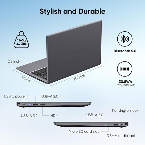 14.1 Windows 11 Pro Laptop Computer 8gb Ram 128gb Ssd, I...
