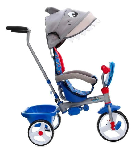Triciclo Tiburón Etapas 3 En 1 Carriola Toldo Apache En Caja (Usado)