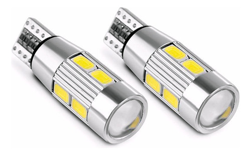 2 Led T10 10 Smd Lupa 360 Can Bus Posicion Interior Optica