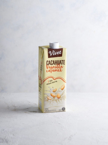 Imagen 7 de 9 de Leche De Cacahuate Vainilla Caramel Vivet X 1 L - Sin Tacc