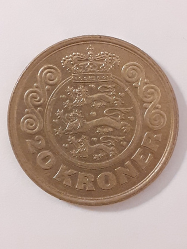 Dinamarca Moneda 20  Coronas 1990