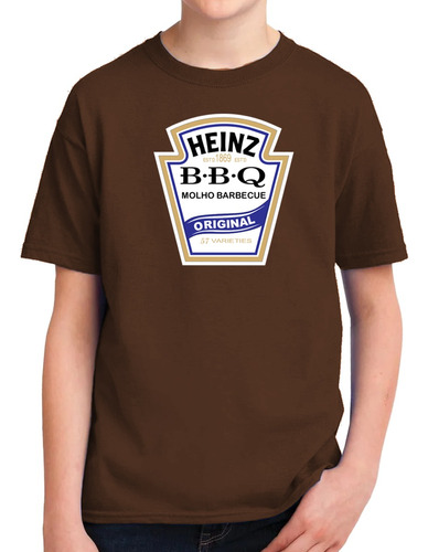 Camiseta Infantil Molho Barbecue B.b.q Heinz T-shirt