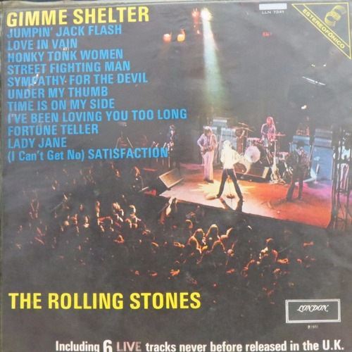 Lp  The  Rolling  Stones       Gimme  Shelter     Vinil Raro