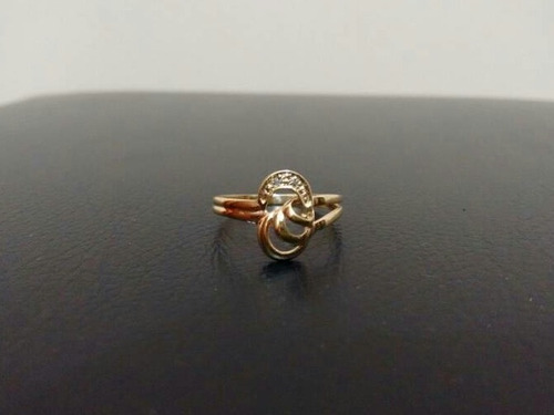 Anel Ouro 18k E Brilhantes
