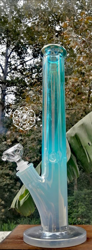 Imagen 3 de 3 de Aqua Sea Ice Bong 40cm Pyrex Grueso Bowl Downstem Percolador
