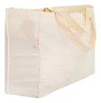 Comprar Ecobag sacola grande selenita algodão cru 2 alças Zele Creme