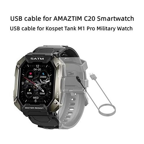 Cable Usb Compatible Con El Reloj Inteligente Amaztim C20, M