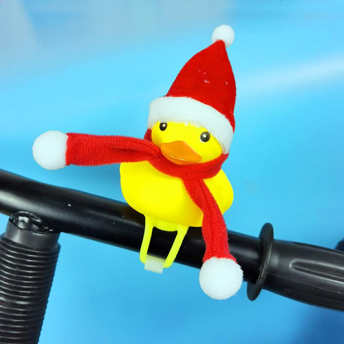 Para Sdj Pato Amarillo Navideño Con Sombrero, Bufanda,