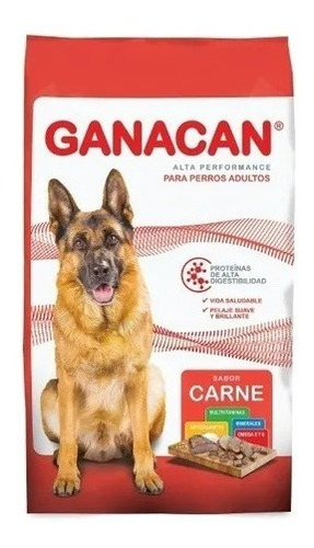 Alimento Para Perro Ganacan Carne 22 Kg Pt