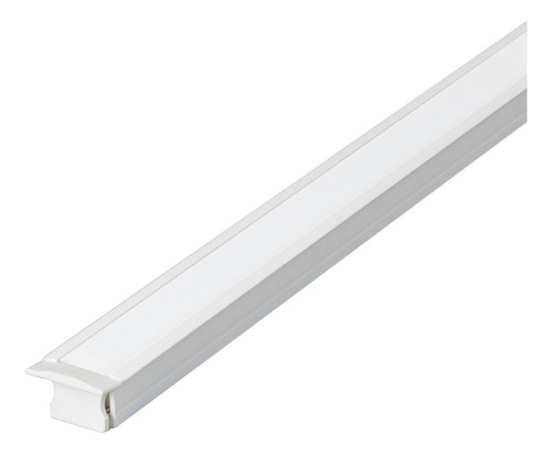 Perfil De Led Embutir 1m 24x14mm Branco Ou Preto P/ Fita Led Luz Sem Fita Led Tensão De Operação 12v 110v/220v