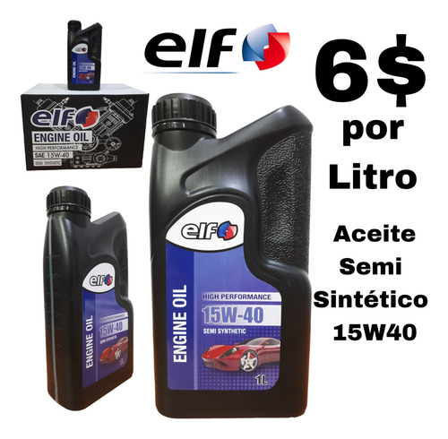 Aceite Elf 15w40 O 20w50 Semisintetico     