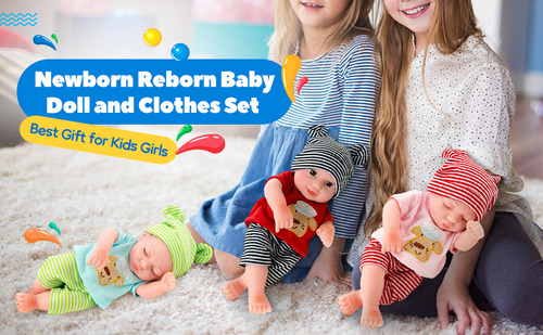25cm 10 Realista Reborn Boy Doll Hecho A Mano Recién Rojo