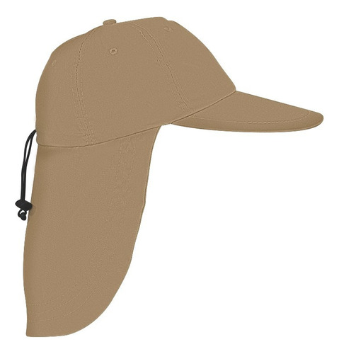 Gorro Legionario Cubrenuca Gabardina Ajustable Color Beige