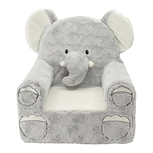 | Asientos Dulces | Silla De Felpa Niños Grey Elephant...
