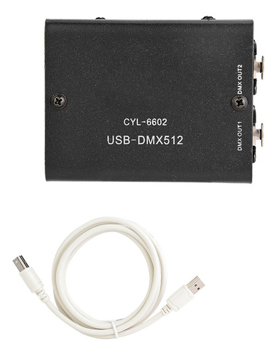 Controlador De Iluminación Usb A Dmx Dmx512 De 512 Canales,