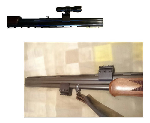 Montura Para Cañón Liso Con Riel Picatinny Escopeta O Rifle