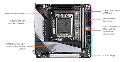 Motherboard Gigabyte Z790i Aorus Ultra Ddr5 Mini Itx Intel