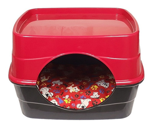 Imagem 2 de 2 de Casa Gatos Cama Toca Para Gatos + 2 Colchonetes Confortável
