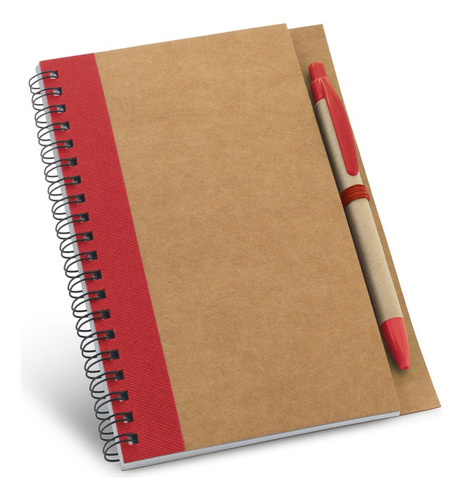 Caderno Espiral Capa Dura Promoção Volta Ás Aulas Com Caneta