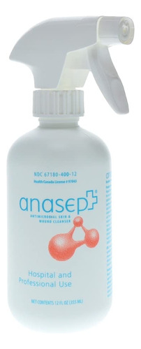 Anasept Spray 12 Oz Limpiador Antiséptico Para Piel Heridas